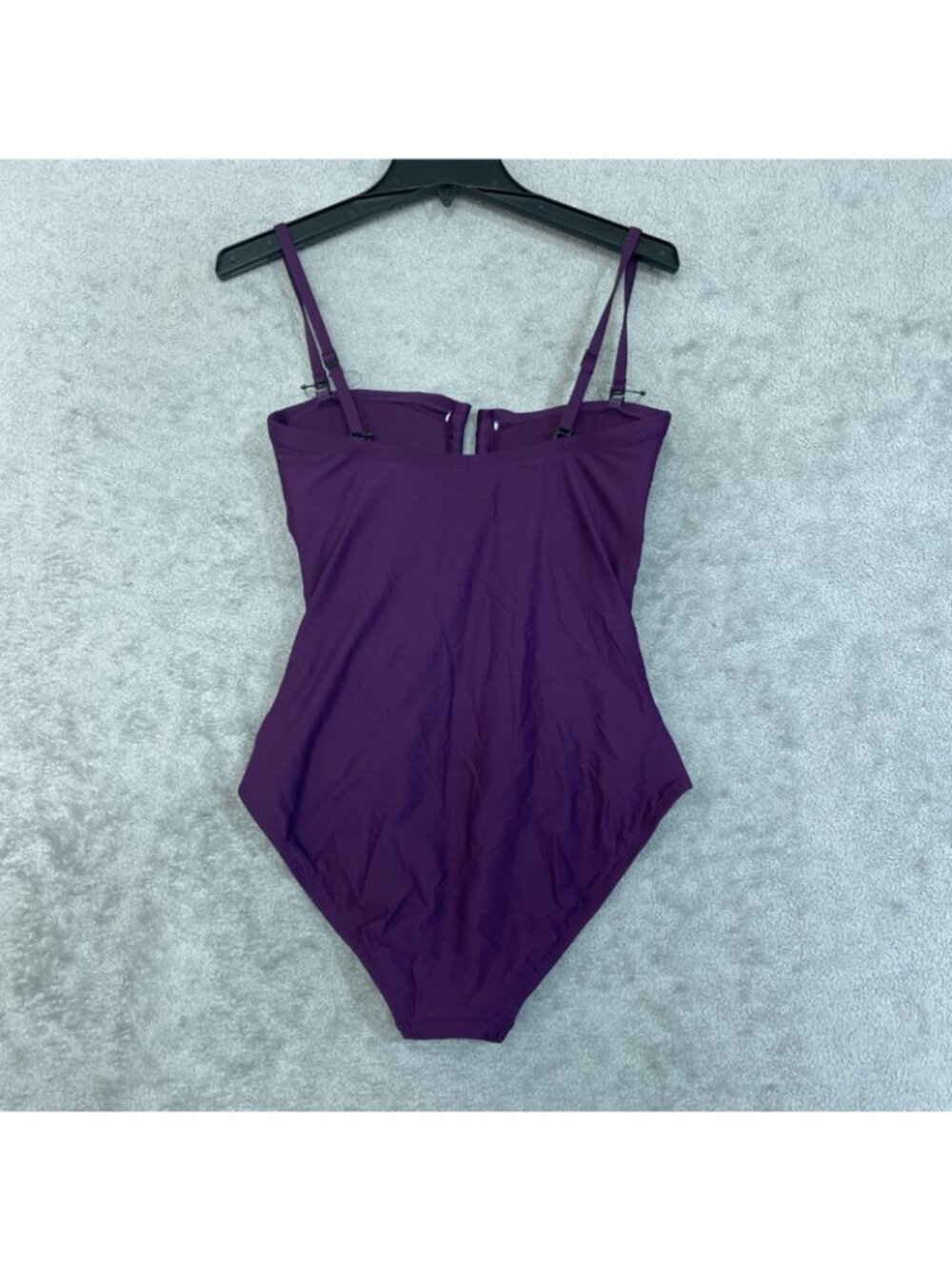 NWT DKNY Women's M Purple Strapless One-Piece Swimsuit Adjustable Straps B1729 - Picture 6 of 14